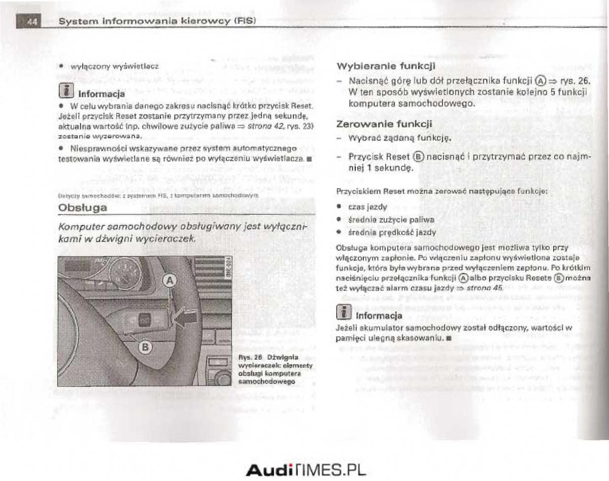 manual  Audi A4 B6 instrukcja / page 39