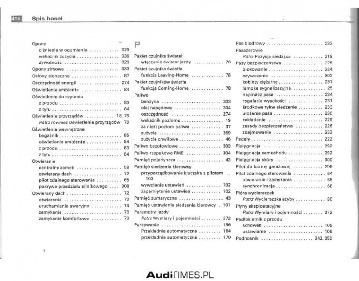 manual  Audi A4 B6 instrukcja / page 392