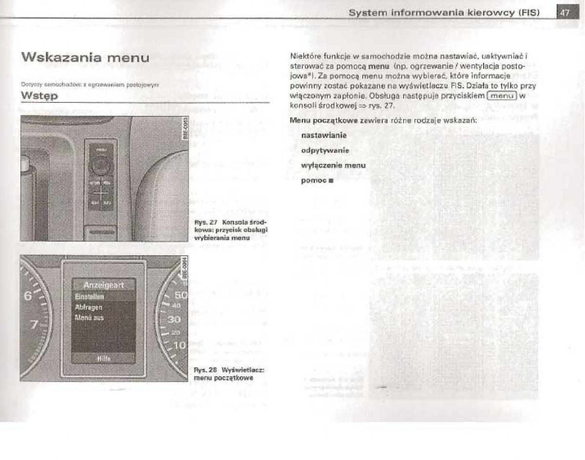 manual  Audi A4 B6 instrukcja / page 42