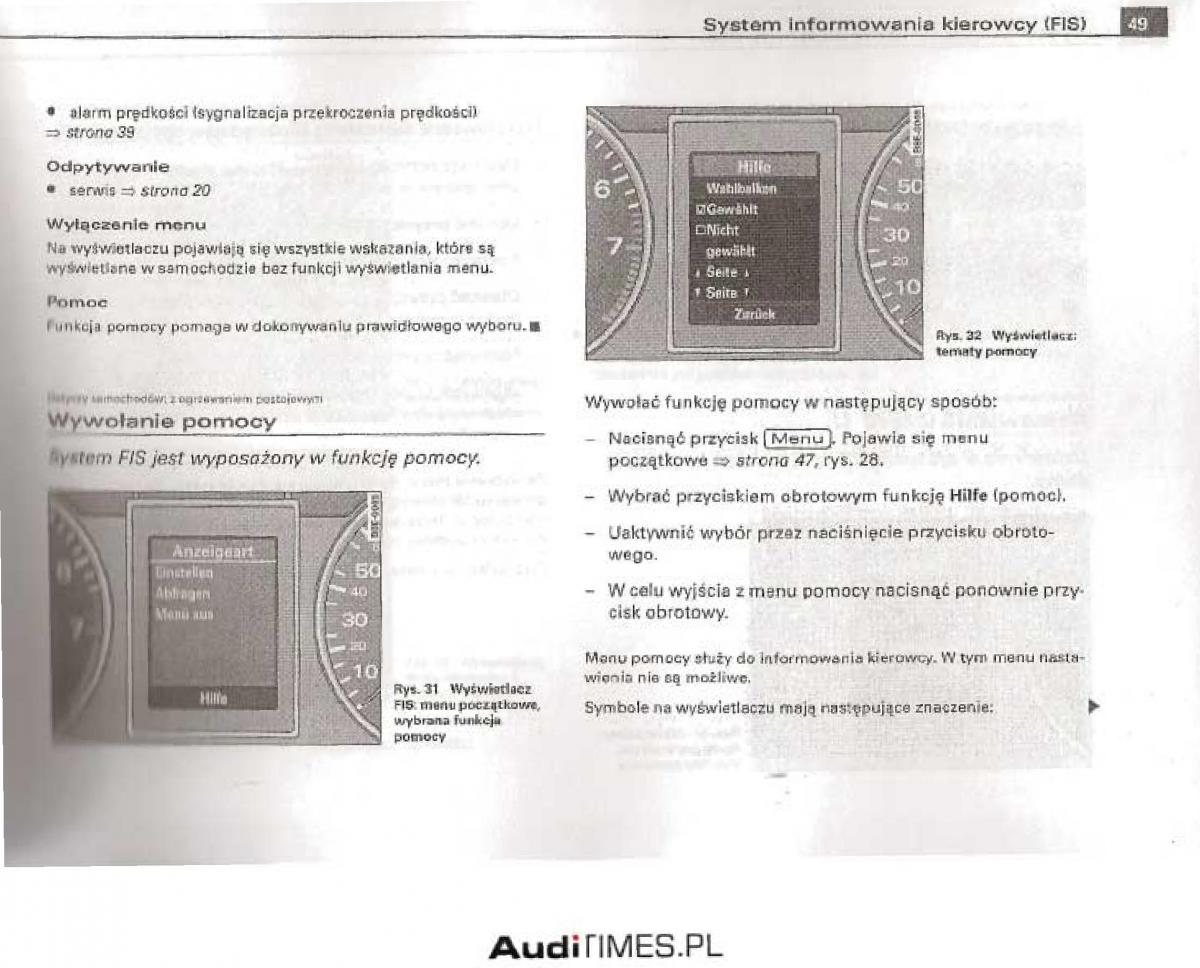 manual  Audi A4 B6 instrukcja / page 44