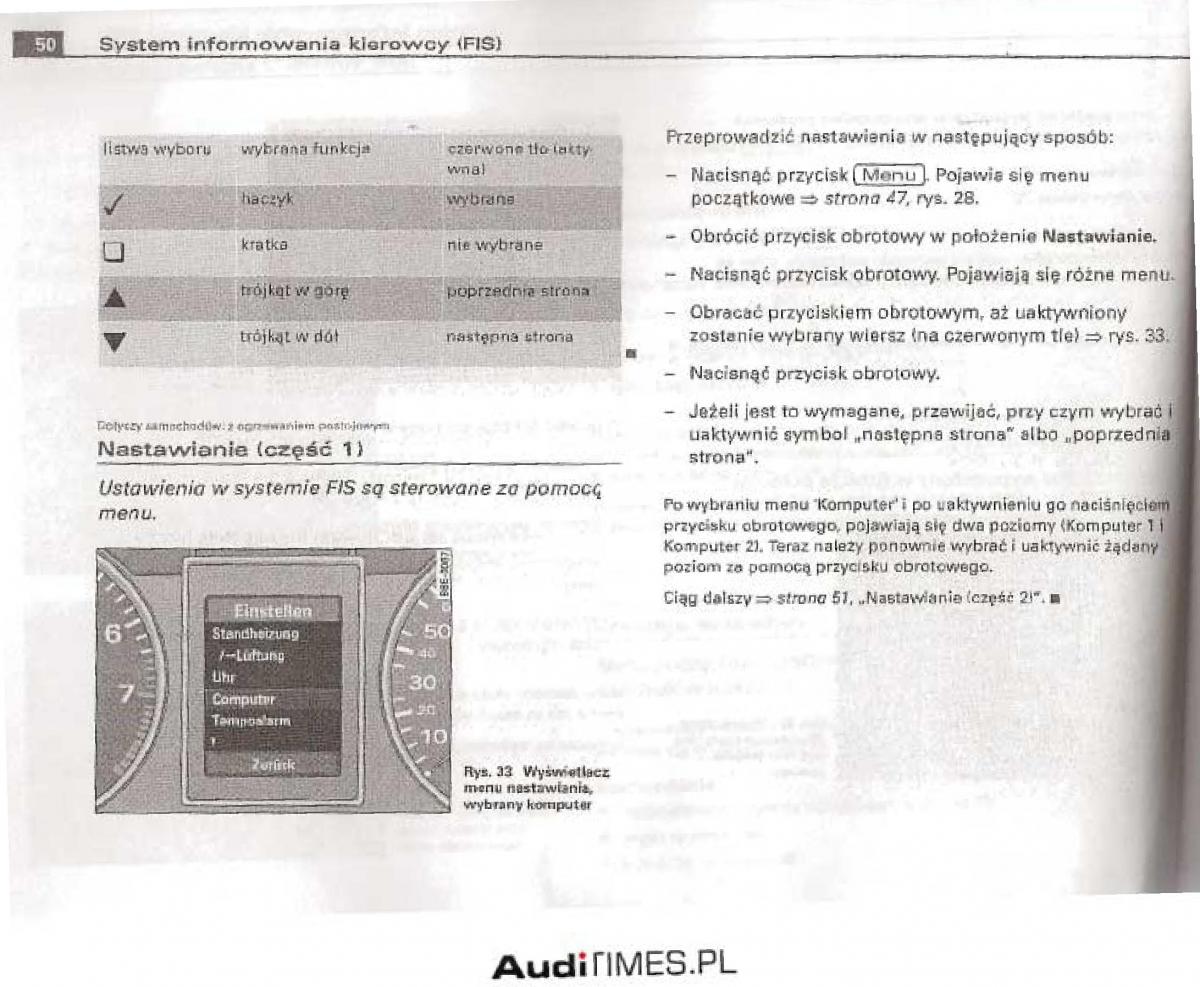 Audi A4 B6 instrukcja obslugi / page 45