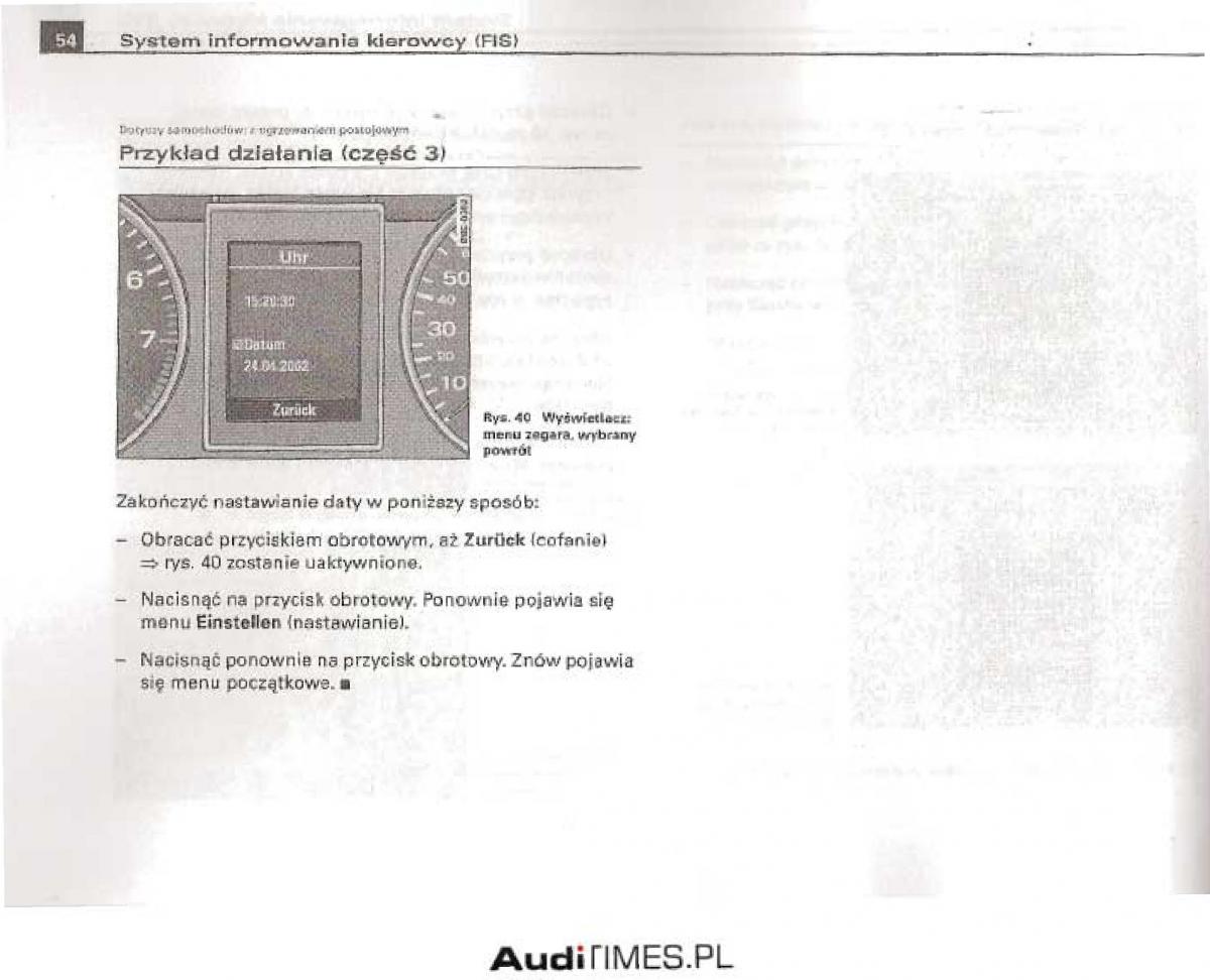 manual  Audi A4 B6 instrukcja / page 49