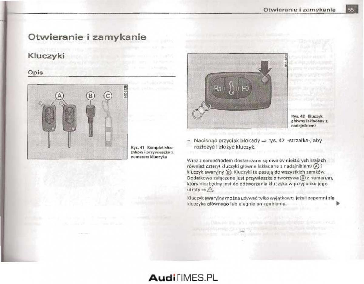 Audi A4 B6 instrukcja obslugi / page 50