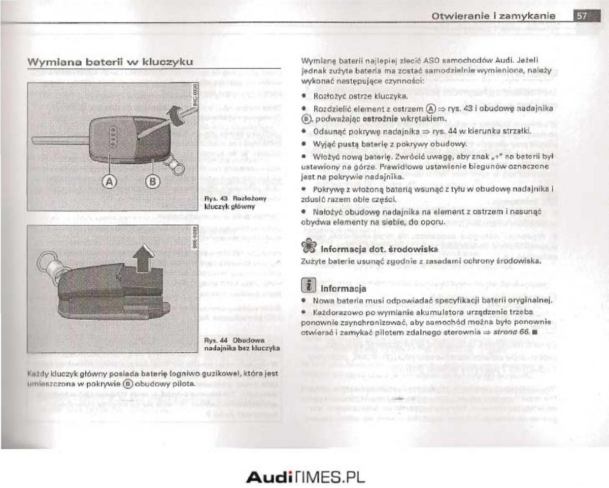 Audi A4 B6 instrukcja obslugi / page 52