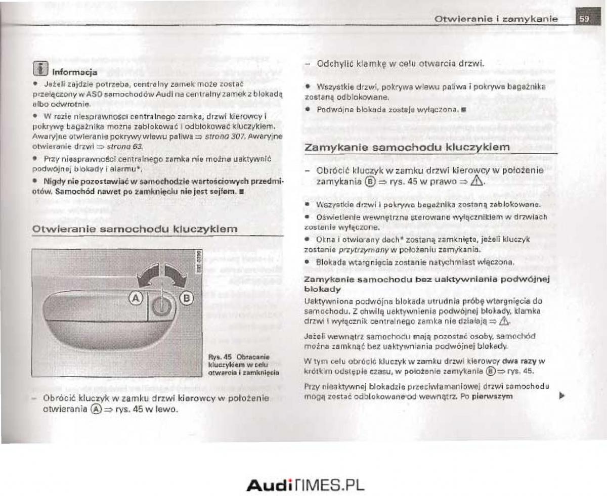 manual  Audi A4 B6 instrukcja / page 54