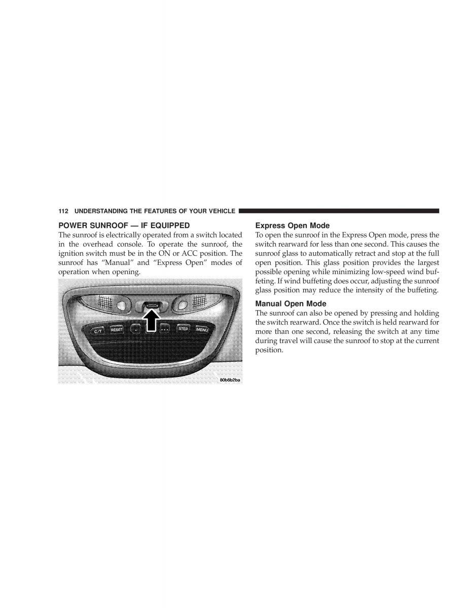 Jeep Grand Cherokee WJ manual / page 112