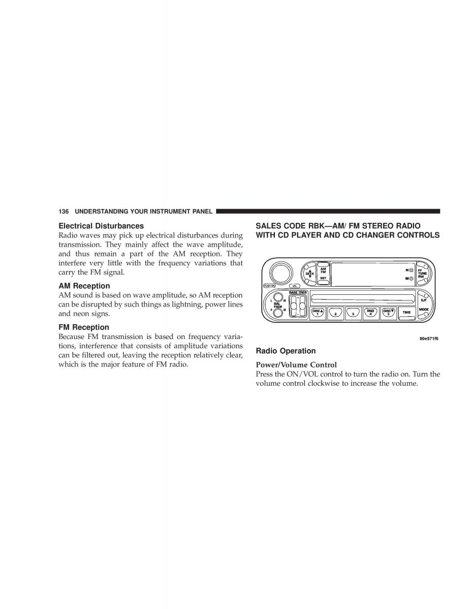 Jeep Grand Cherokee WJ manual / page 136