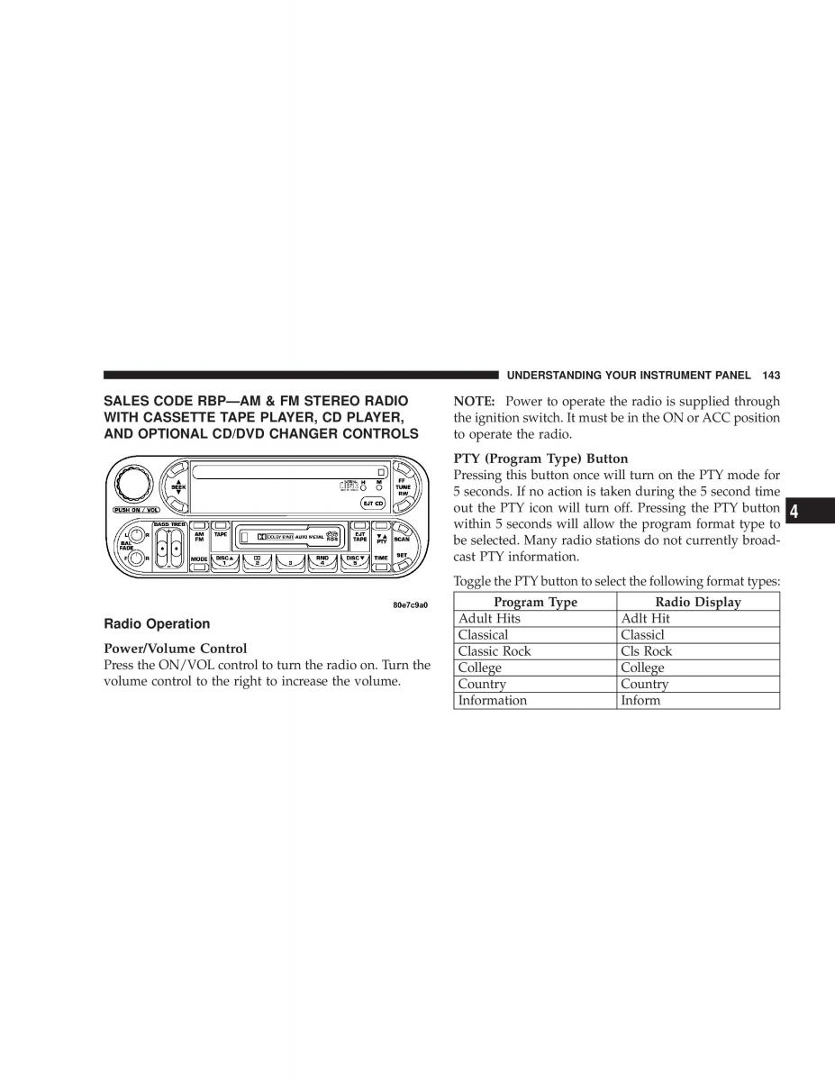 Jeep Grand Cherokee WJ manual / page 143