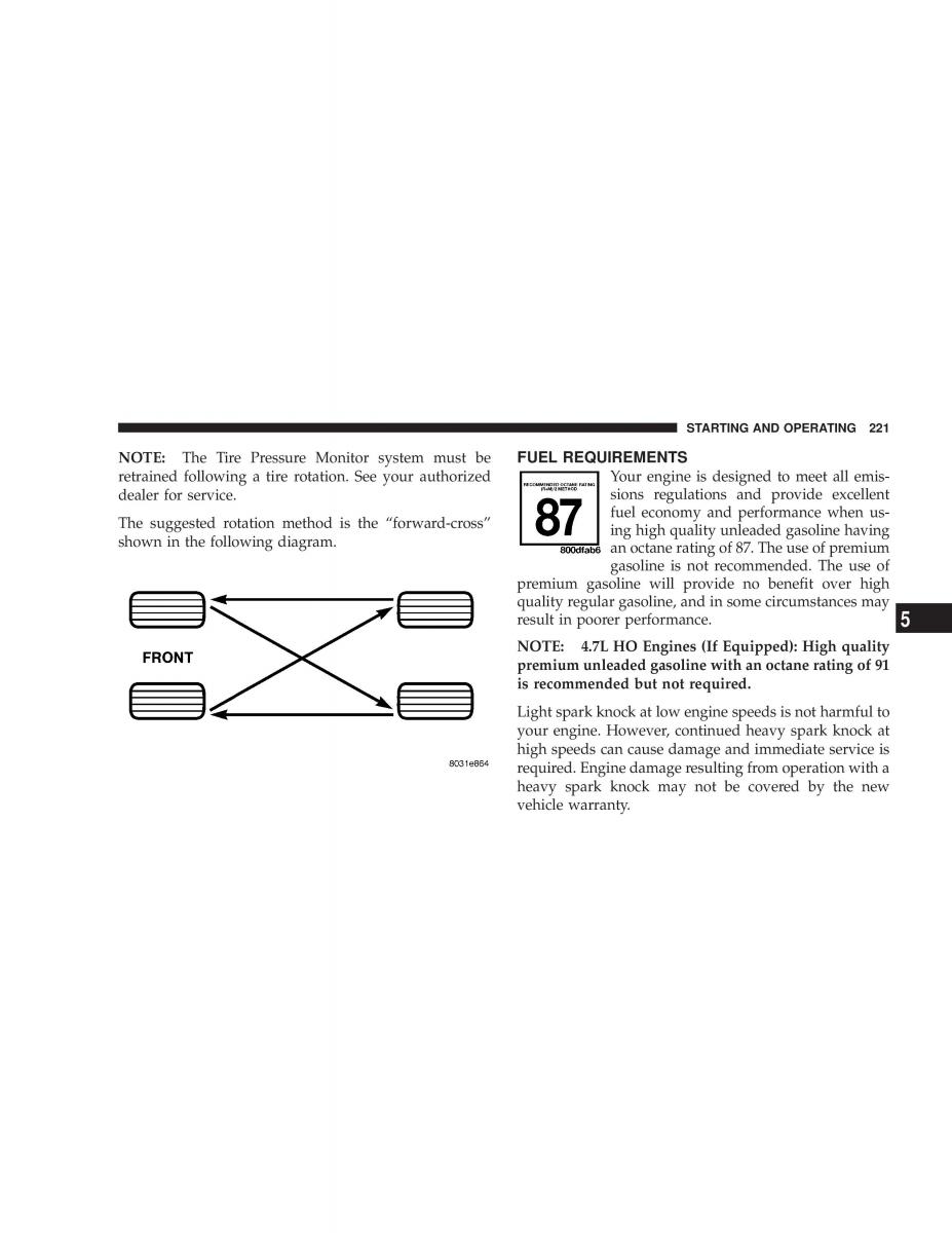 Jeep Grand Cherokee WJ manual / page 221