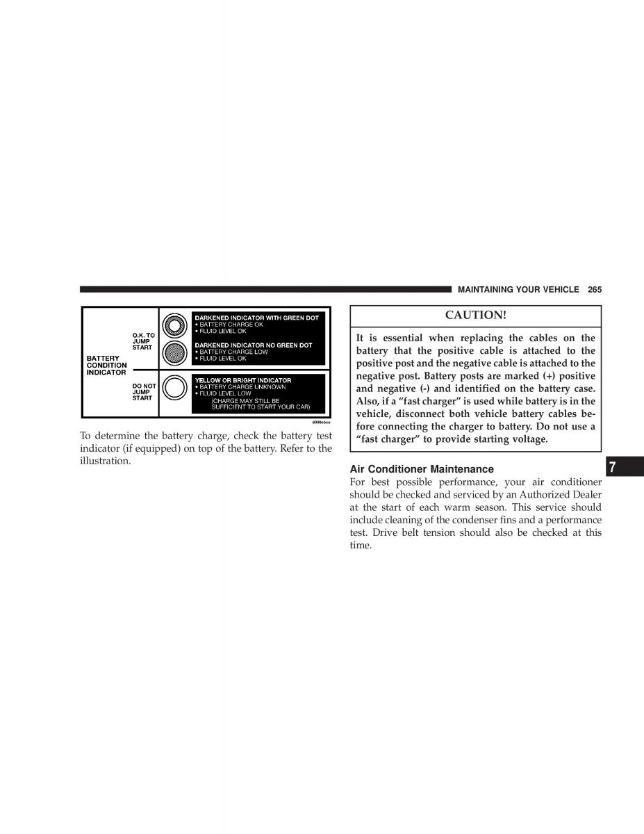 Jeep Grand Cherokee WJ manual / page 265