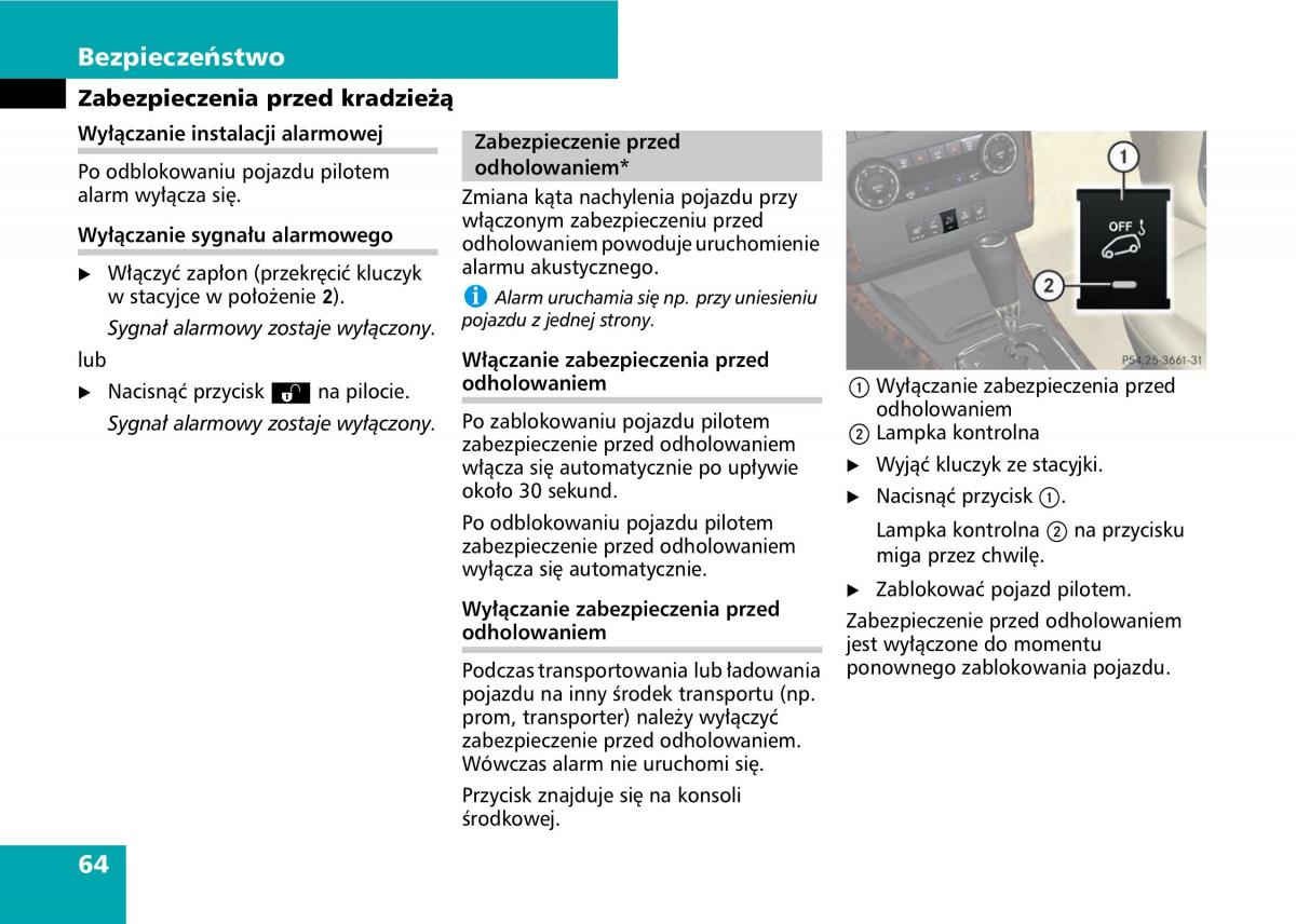 Mercedes A classe II W169 instrukcja obslugi / page 66