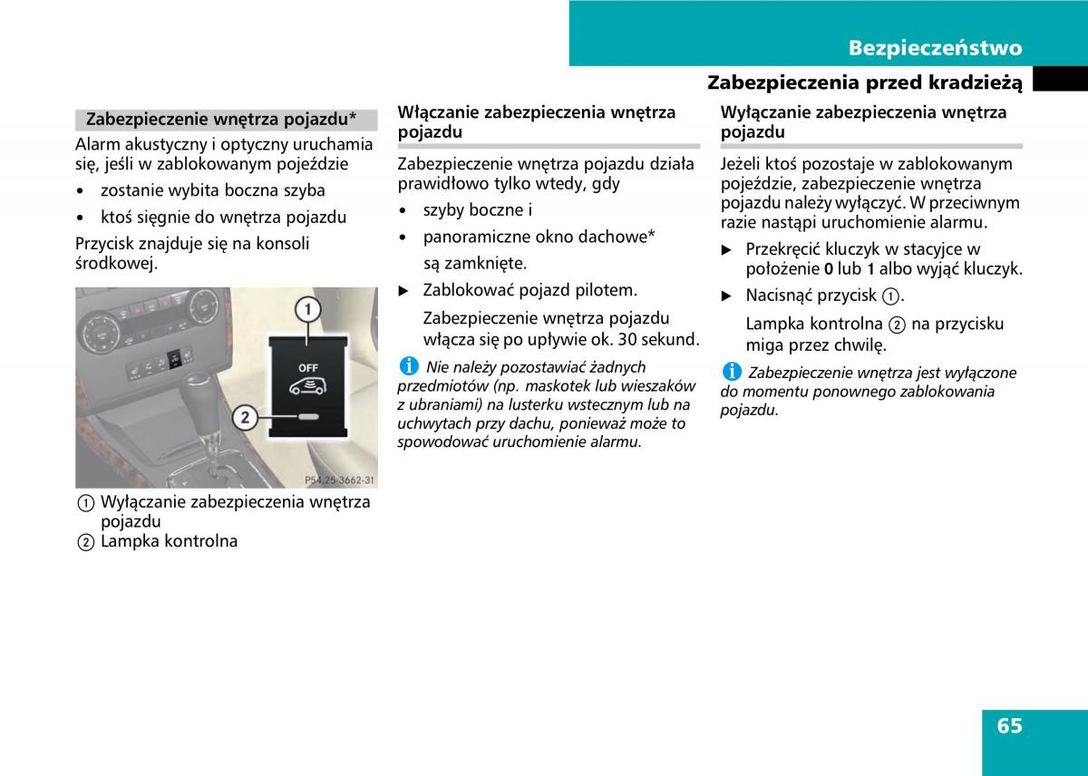 Mercedes A classe II W169 instrukcja obslugi / page 67