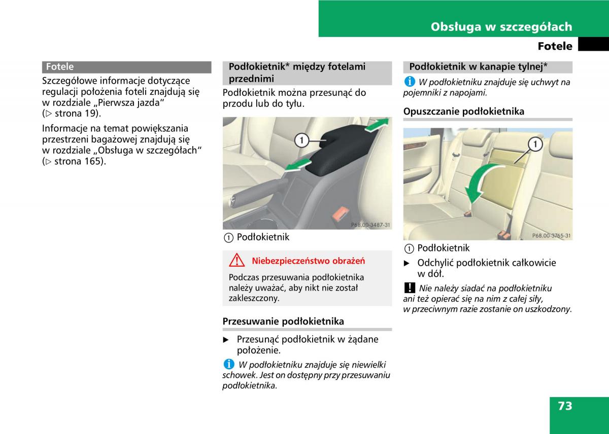 Mercedes A classe II W169 instrukcja obslugi / page 75