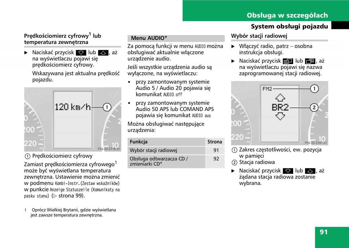 Mercedes A classe II W169 instrukcja obslugi / page 93