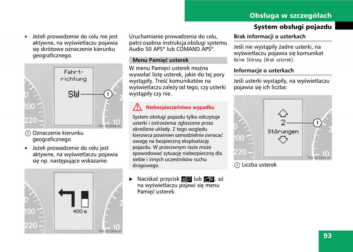 Mercedes A classe II W169 instrukcja obslugi / page 95