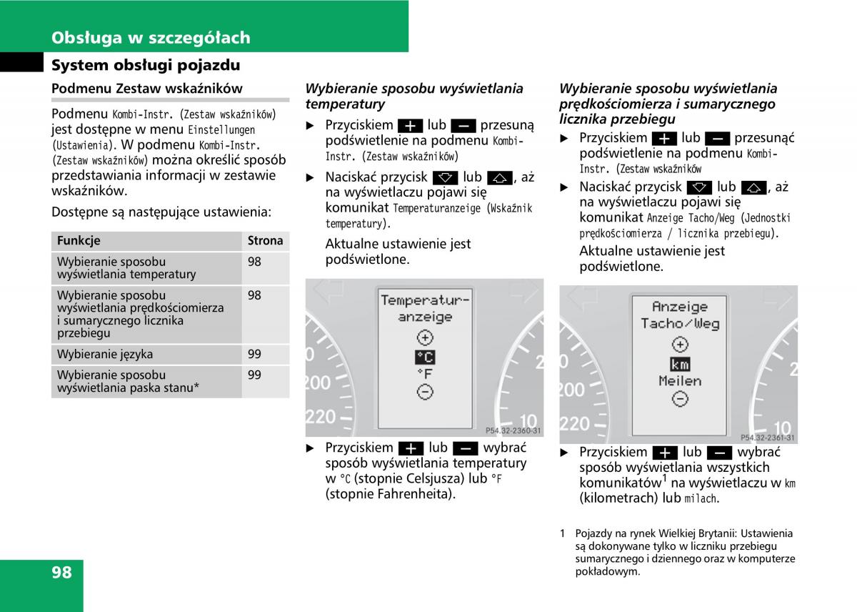 Mercedes A classe II W169 instrukcja obslugi / page 100