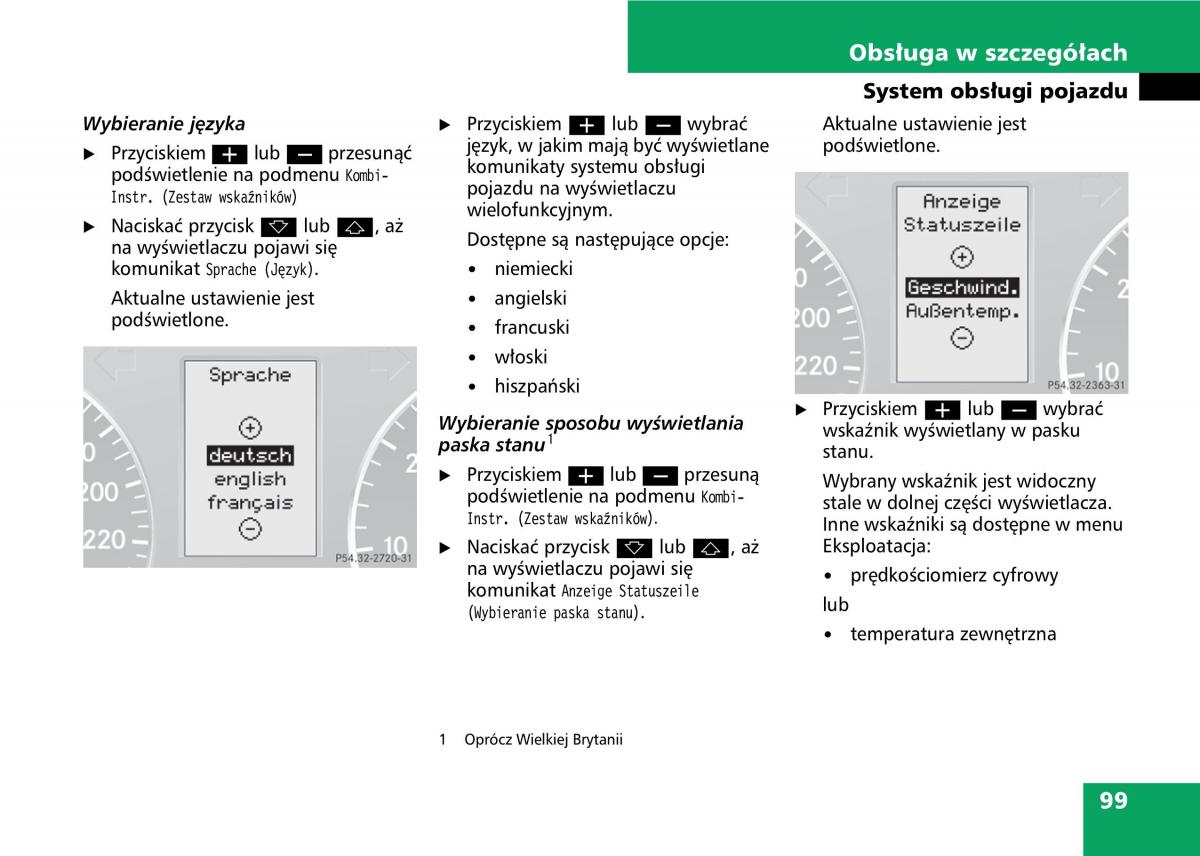 Mercedes A classe II W169 instrukcja obslugi / page 101