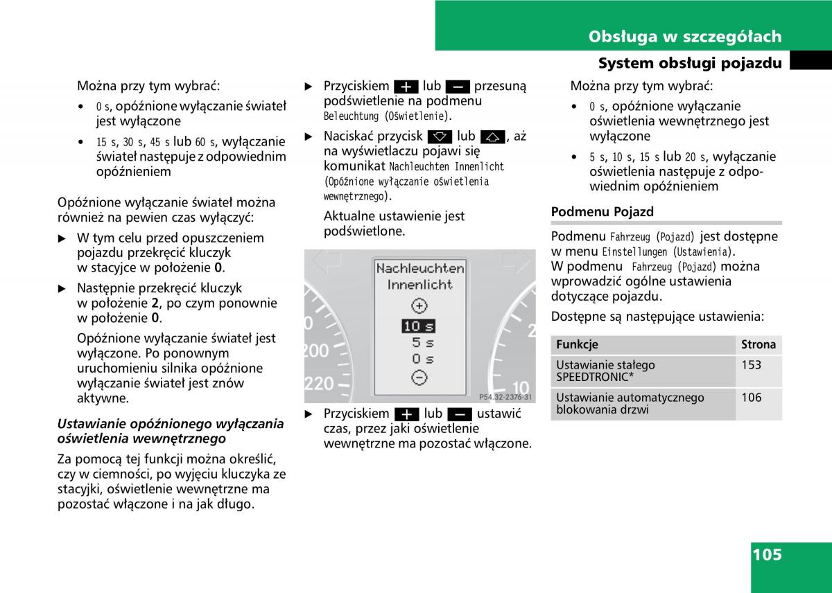 Mercedes A classe II W169 instrukcja obslugi / page 107