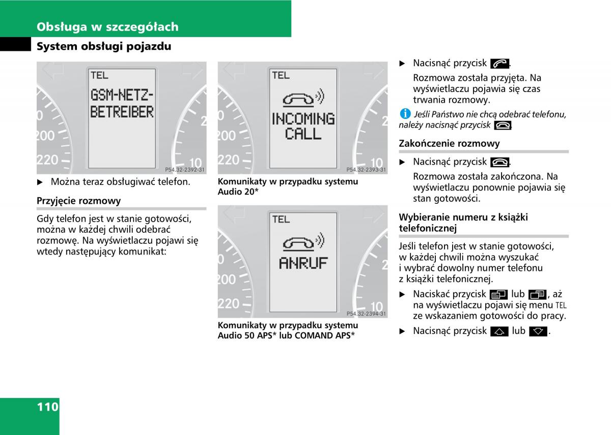 Mercedes A classe II W169 instrukcja obslugi / page 112