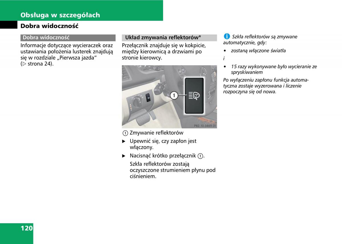 Mercedes A classe II W169 instrukcja obslugi / page 122