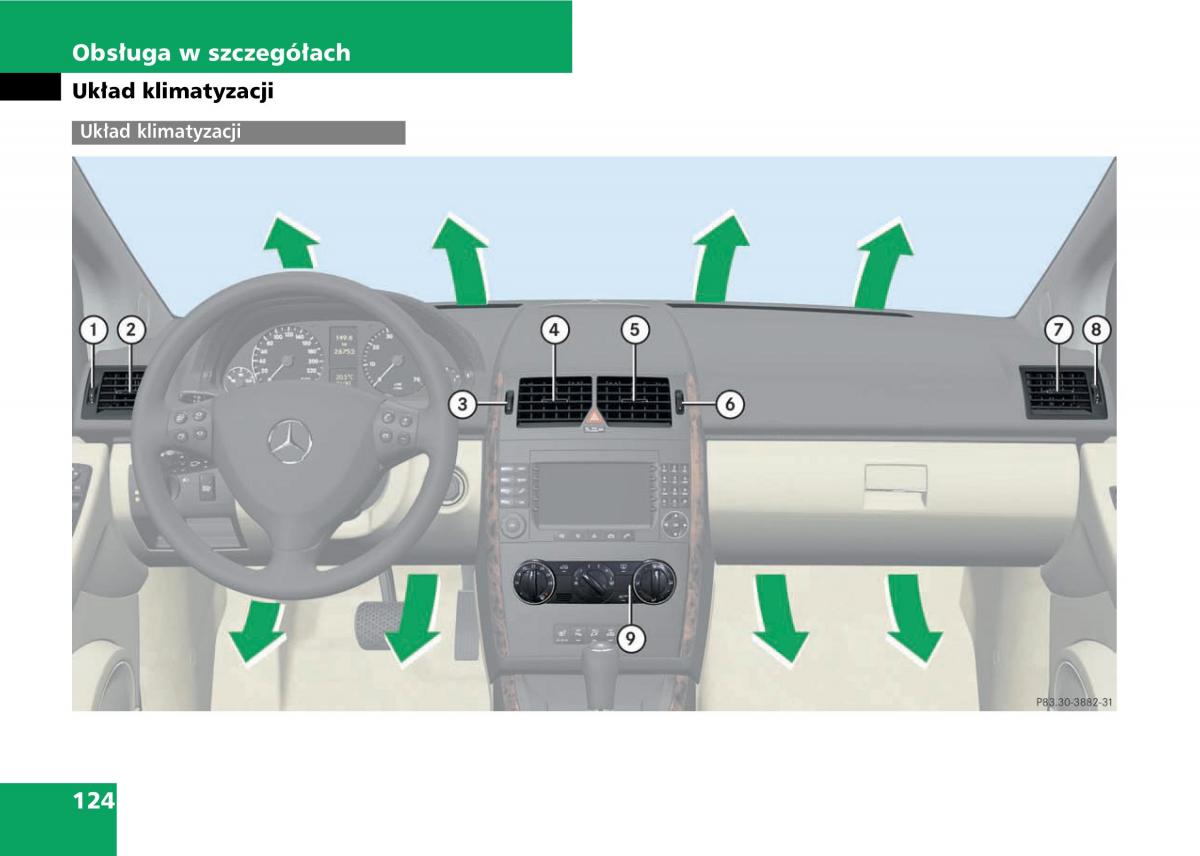 Mercedes A classe II W169 instrukcja obslugi / page 126