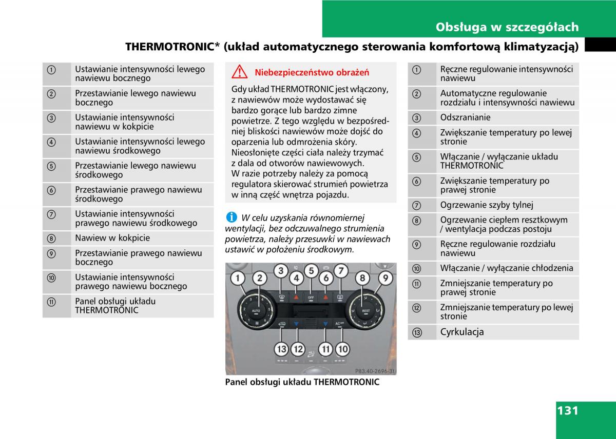 Mercedes A classe II W169 instrukcja obslugi / page 133