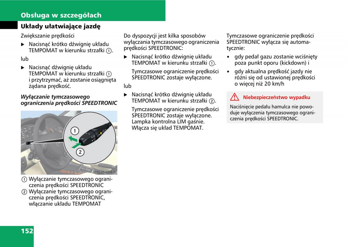 Mercedes A classe II W169 instrukcja obslugi / page 154