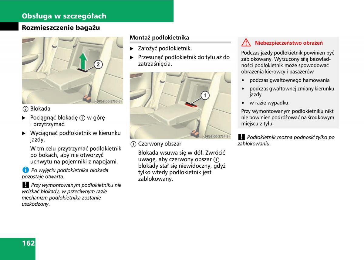 Mercedes A classe II W169 instrukcja obslugi / page 164