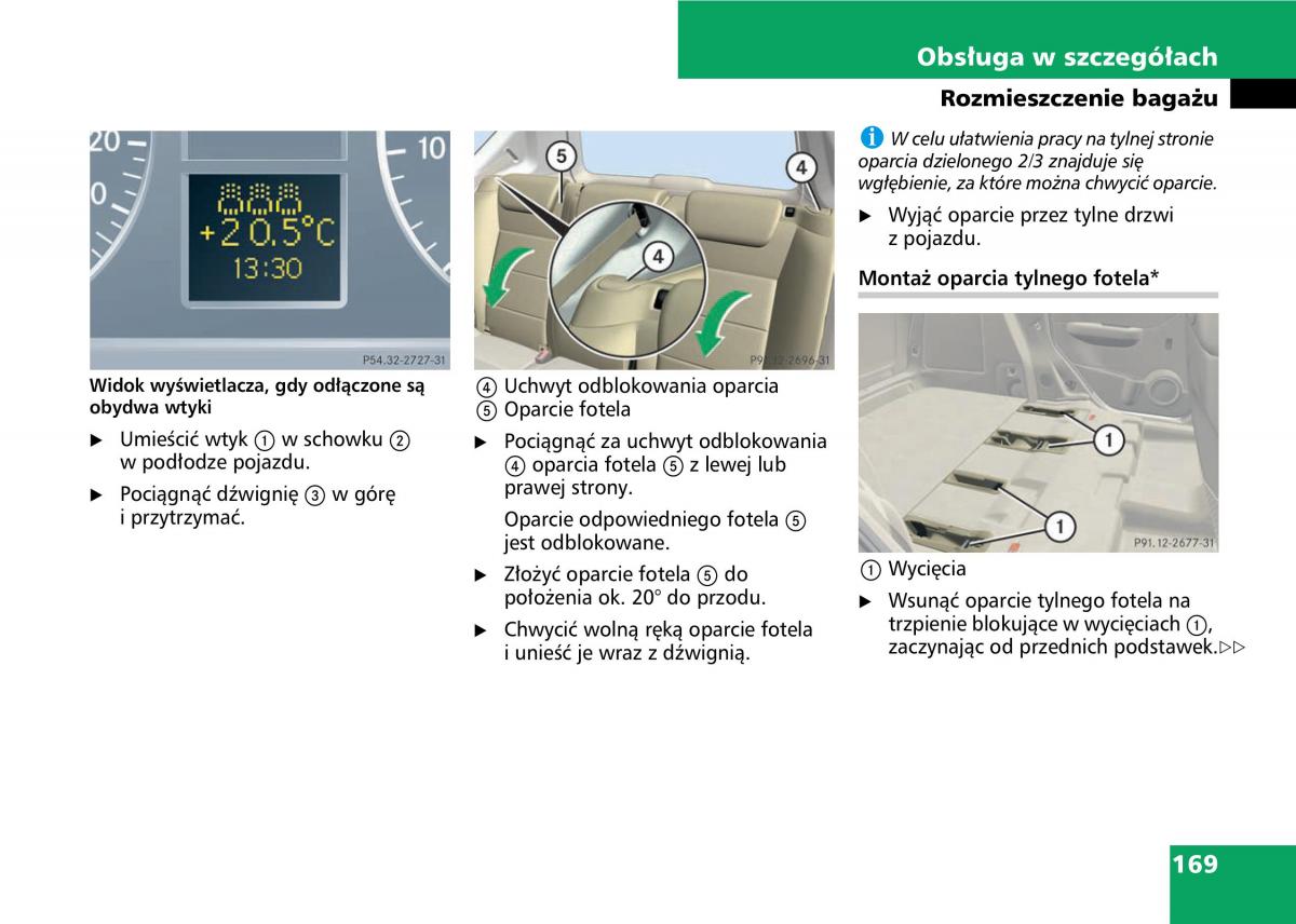 Mercedes A classe II W169 instrukcja obslugi / page 171