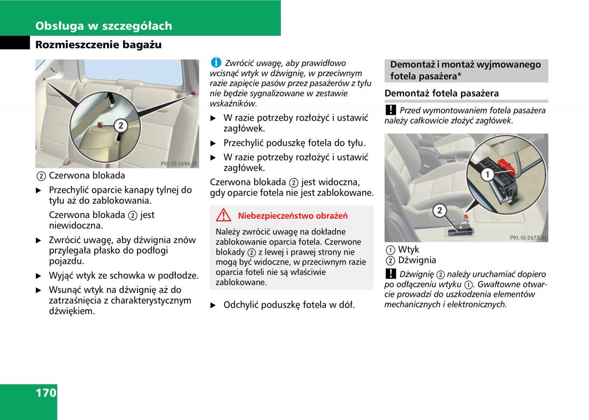 Mercedes A classe II W169 instrukcja obslugi / page 172