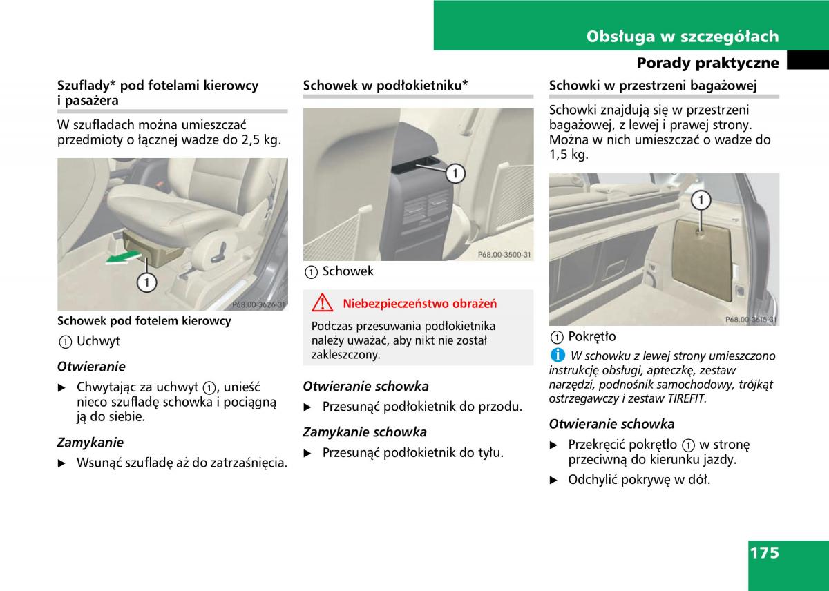 Mercedes A classe II W169 instrukcja obslugi / page 177