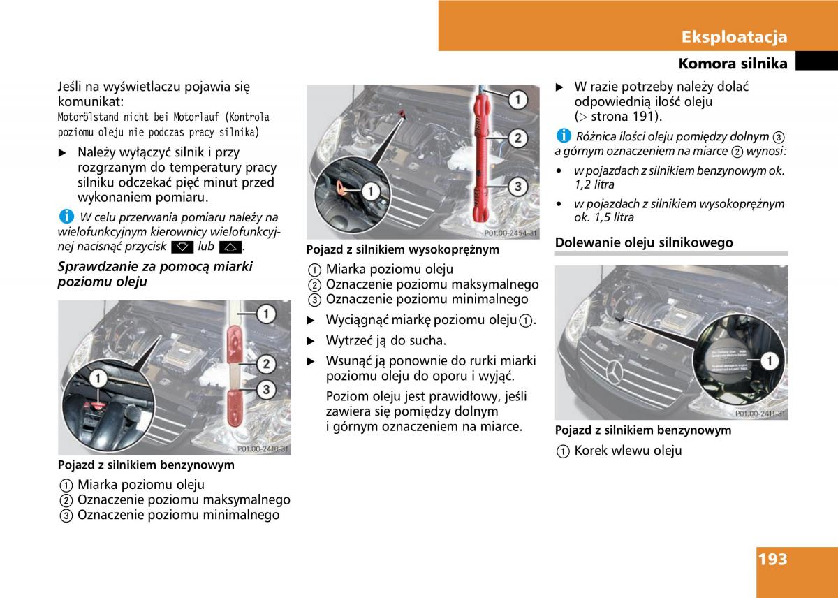 Mercedes A classe II W169 instrukcja obslugi / page 195