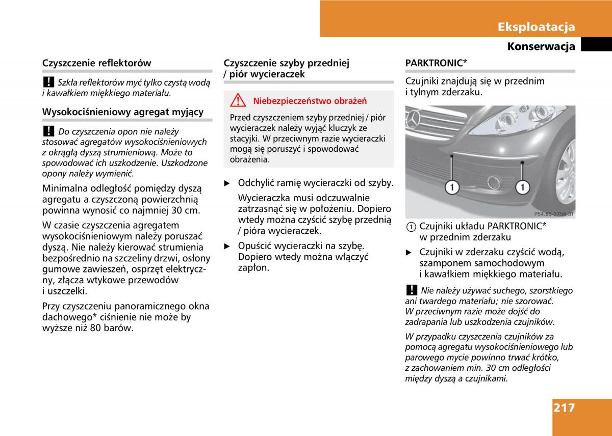 Mercedes A classe II W169 instrukcja obslugi / page 219