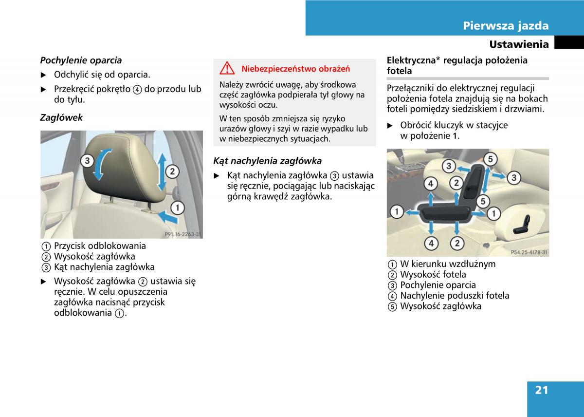 Mercedes A classe II W169 instrukcja obslugi / page 23