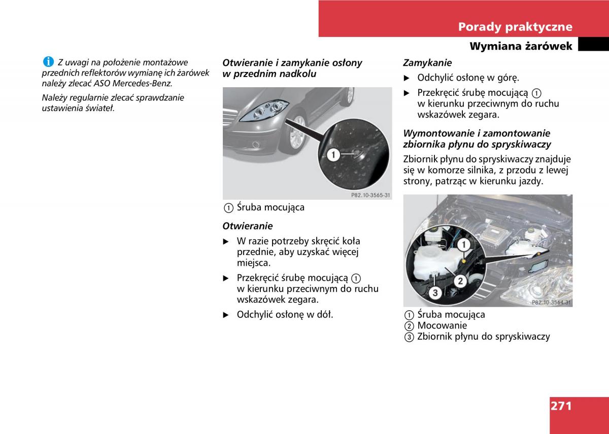 Mercedes A classe II W169 instrukcja obslugi / page 273