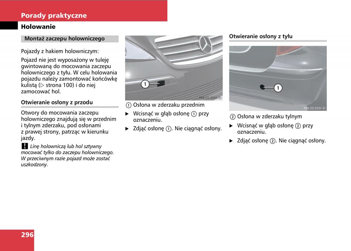 Mercedes A classe II W169 instrukcja obslugi / page 298