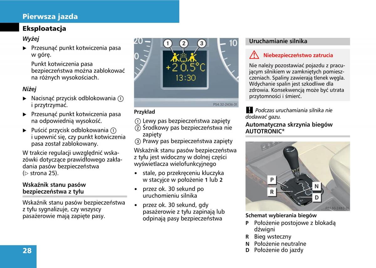 Mercedes A classe II W169 instrukcja obslugi / page 30