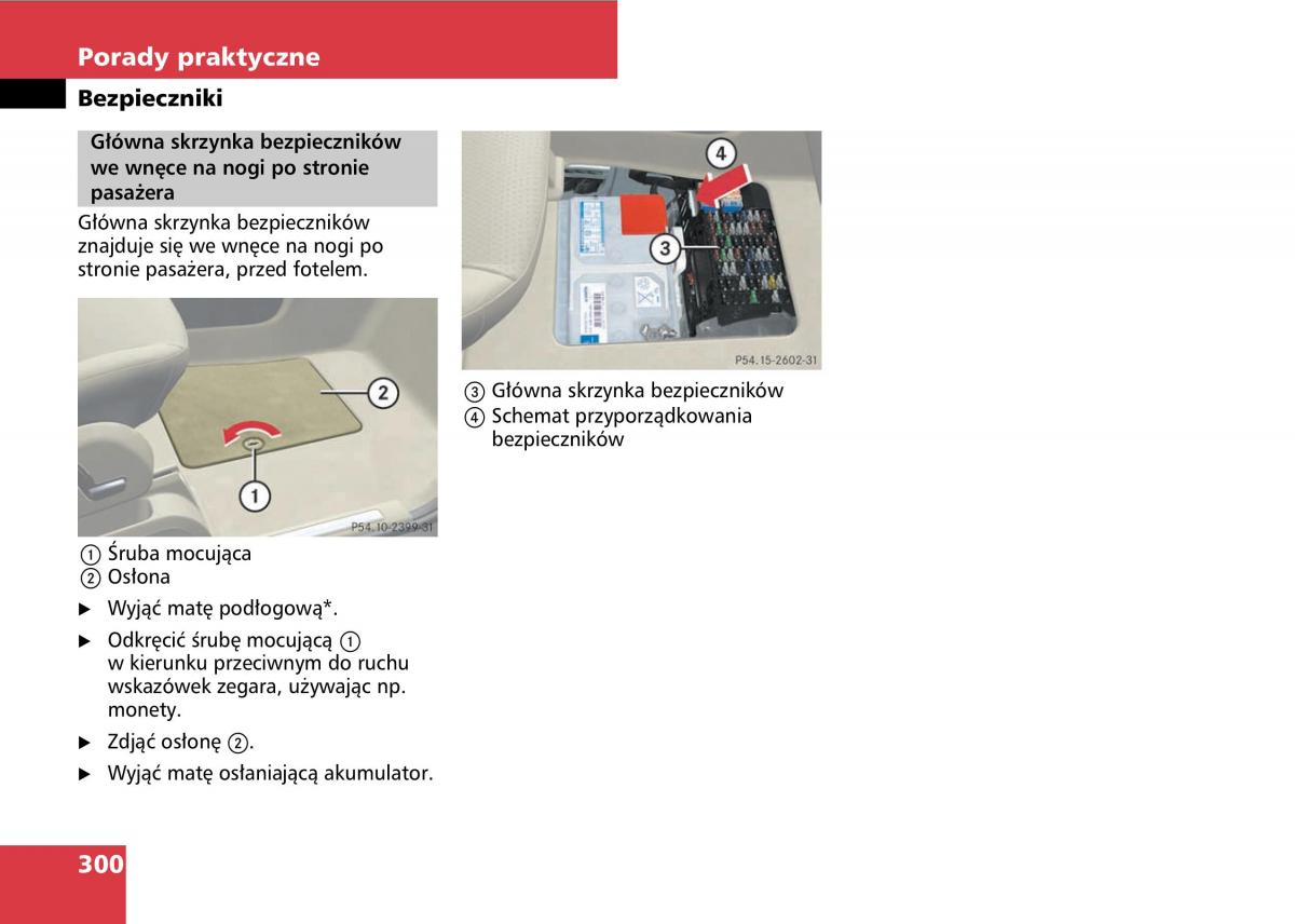 Mercedes A classe II W169 instrukcja obslugi / page 302