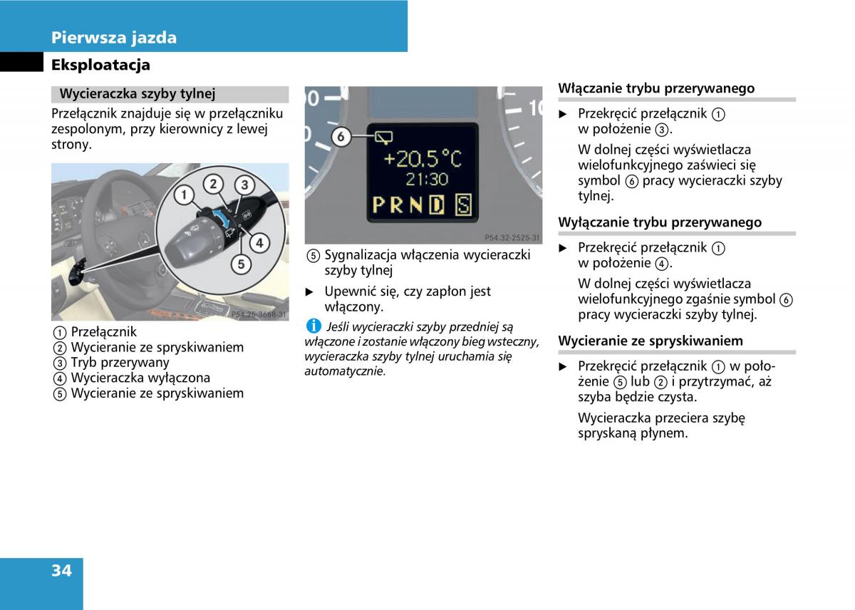 Mercedes A classe II W169 instrukcja obslugi / page 36