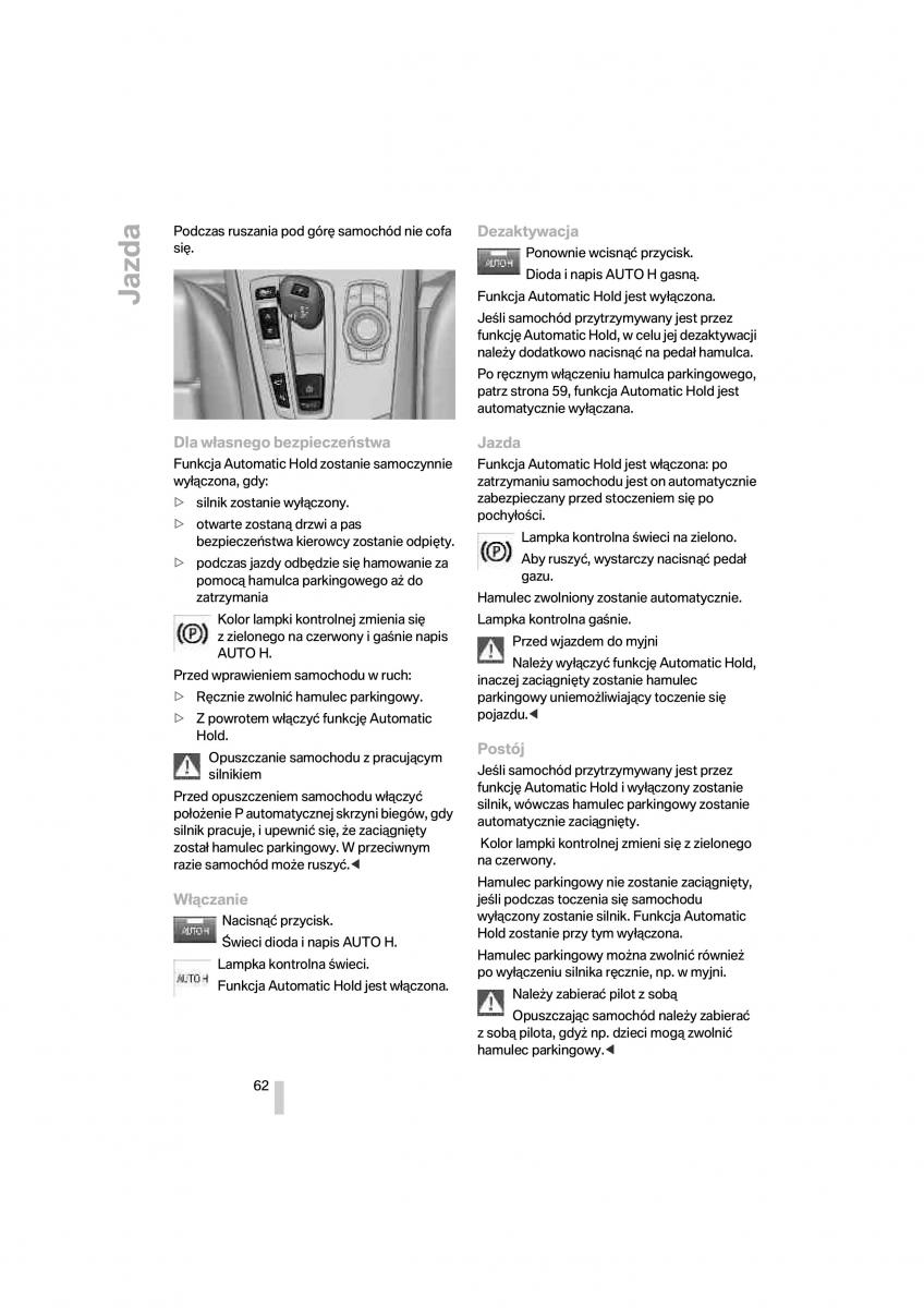 BMW 7 F01 instrukcja obslugi / page 63