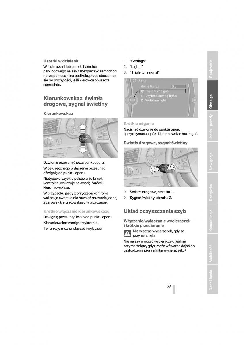 BMW 7 F01 instrukcja obslugi / page 64