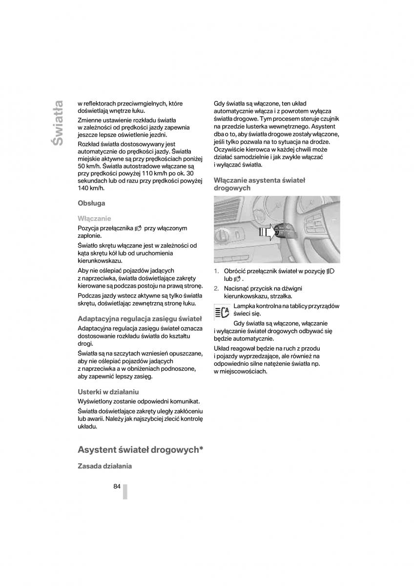 BMW 7 F01 instrukcja obslugi / page 85