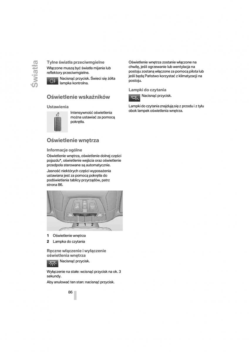 BMW 7 F01 instrukcja obslugi / page 87