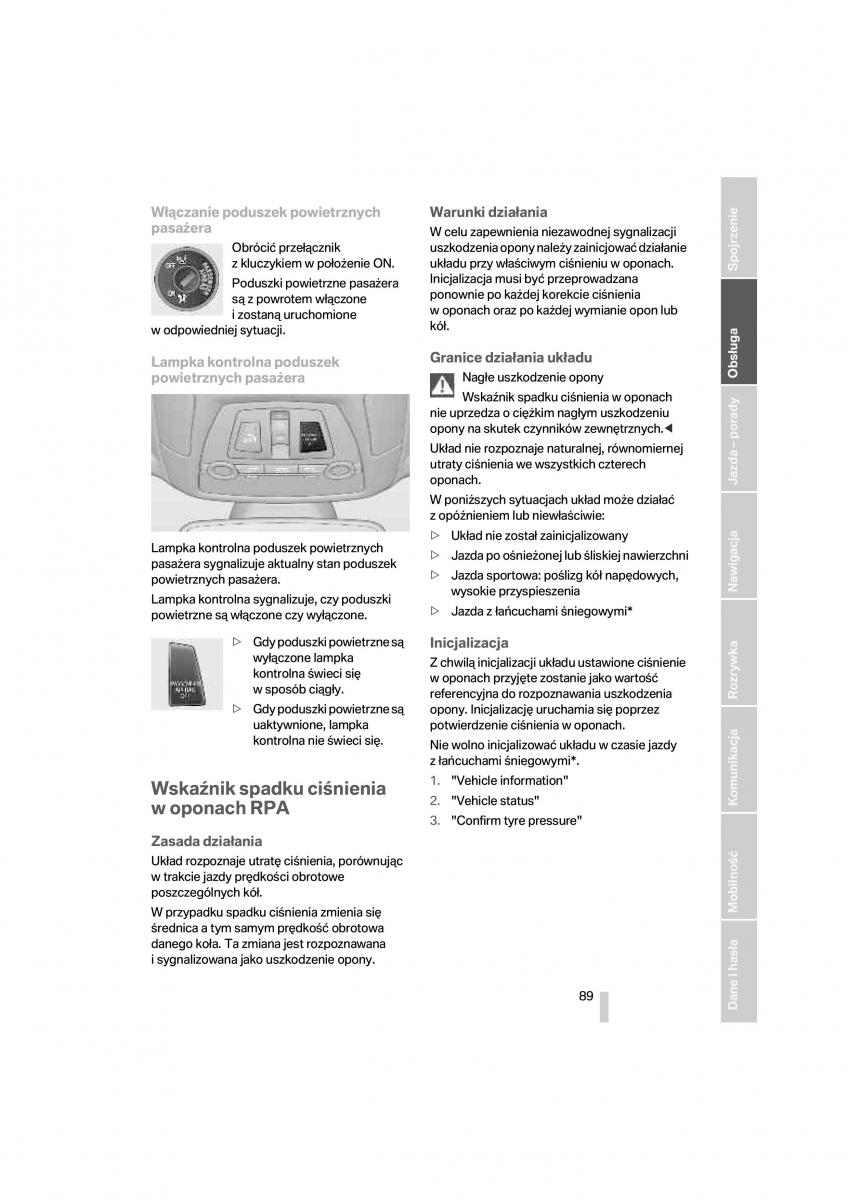 BMW 7 F01 instrukcja obslugi / page 90