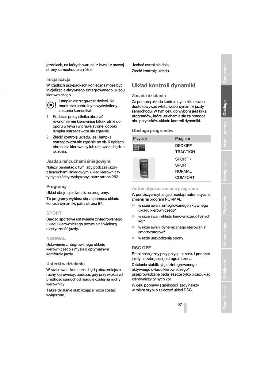 BMW 7 F01 instrukcja obslugi / page 98