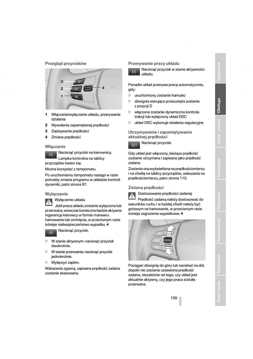 BMW 7 F01 instrukcja obslugi / page 110