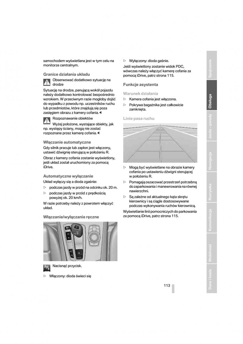 BMW 7 F01 instrukcja obslugi / page 114