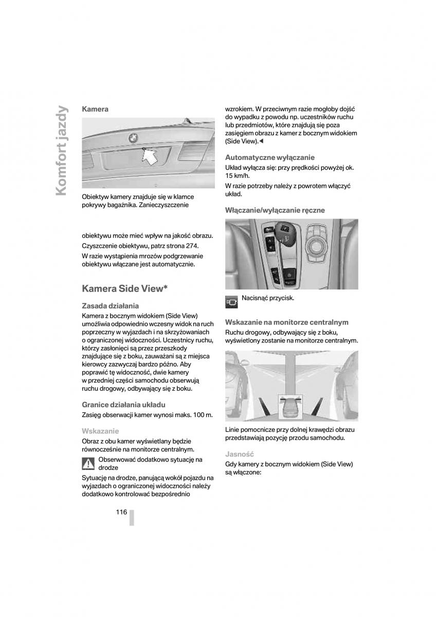 BMW 7 F01 instrukcja obslugi / page 117