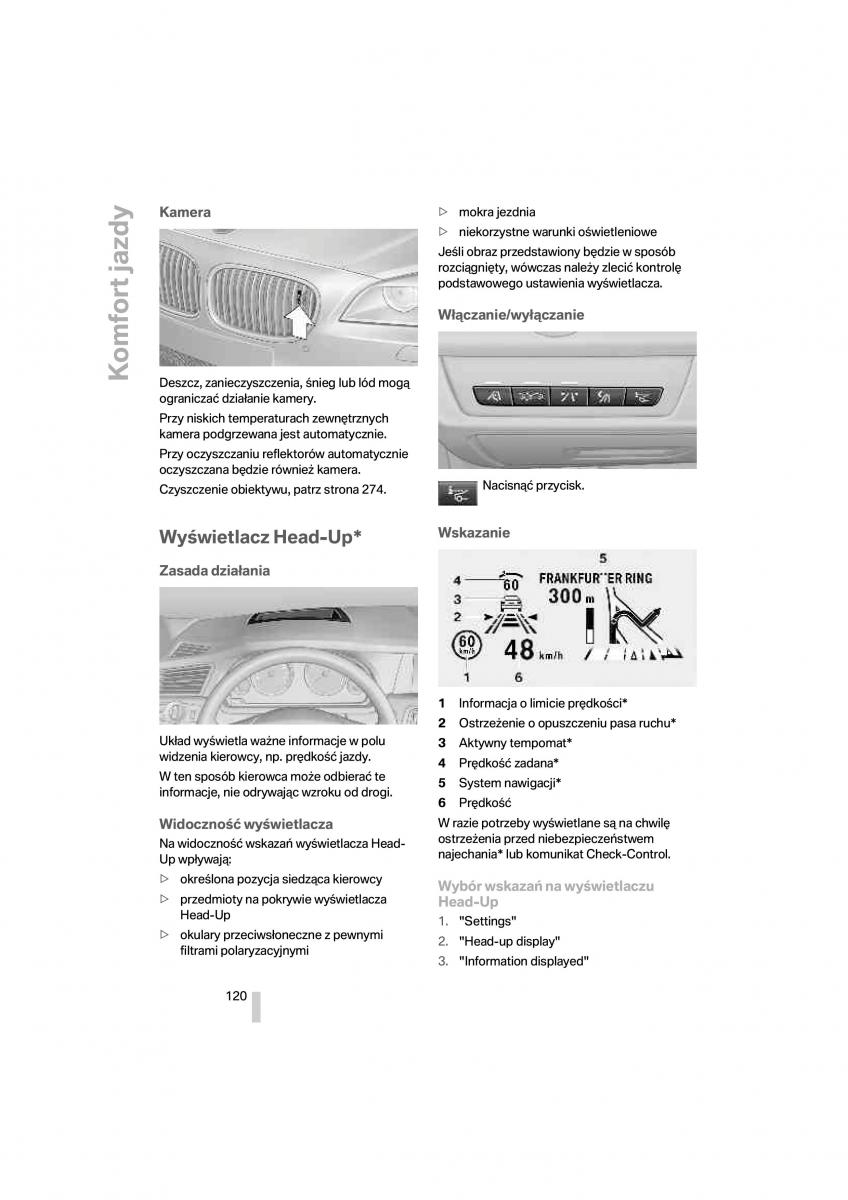 BMW 7 F01 instrukcja obslugi / page 121