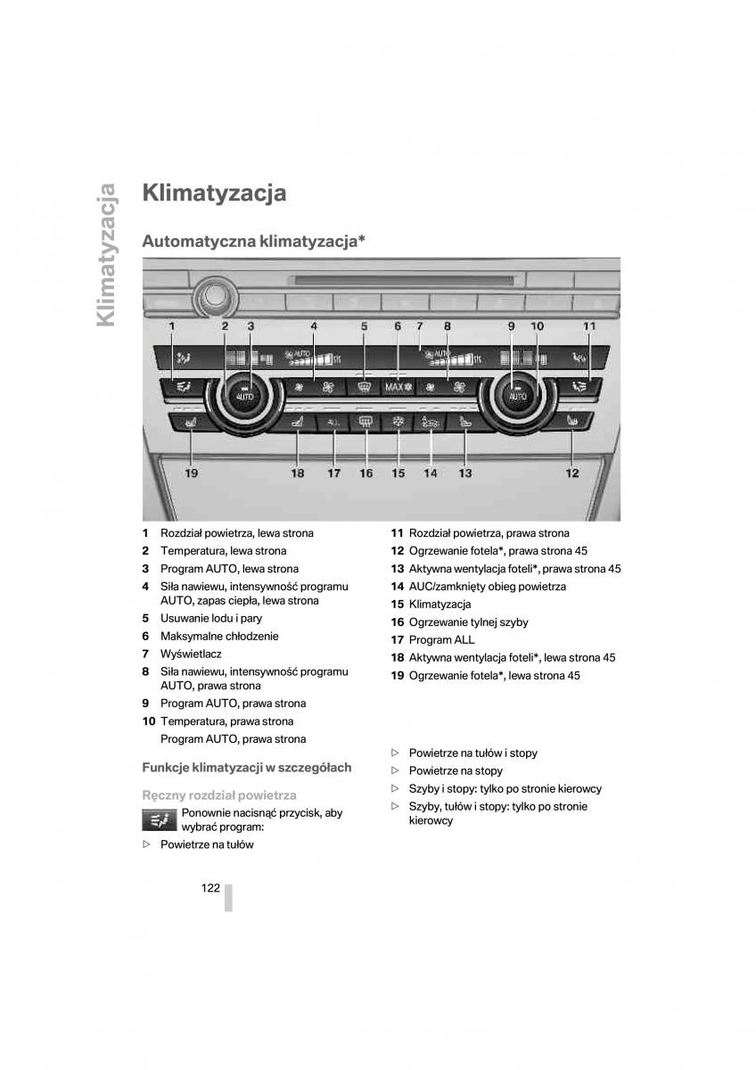 BMW 7 F01 instrukcja obslugi / page 123